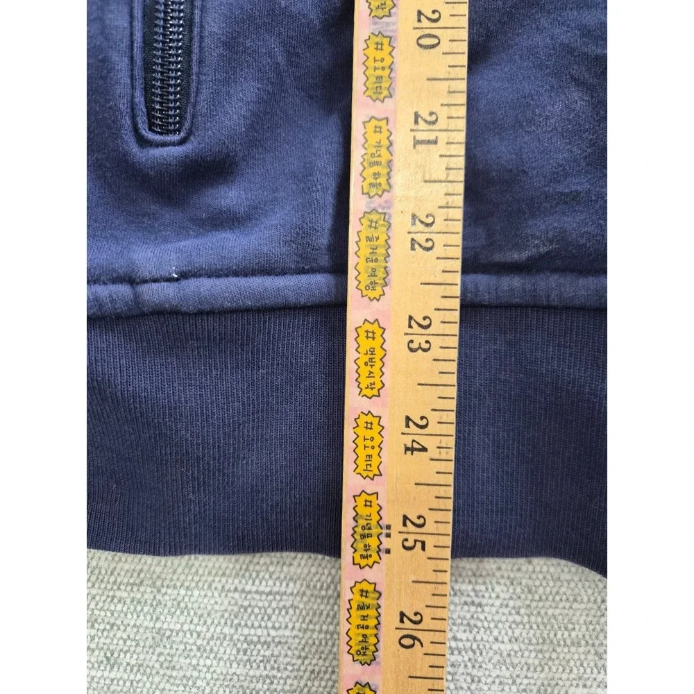 Polo Ralph Lauren Track Jacket Mens Medium Blue Cotton Mock Neck Performance